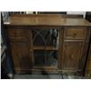 Image 1 : OAK GLASS FRONT SIDEBOARD BUFFET