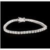 Image 1 : 14KT White Gold 5.52ctw Diamond Tennis Bracelet
