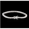 Image 2 : 14KT White Gold 5.52ctw Diamond Tennis Bracelet