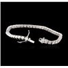 Image 3 : 14KT White Gold 5.52ctw Diamond Tennis Bracelet