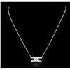 Image 1 : 14KT Yellow Gold 0.50ctw Diamond Necklace
