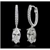 Image 2 : 18KT White Gold 2.54ctw Diamond Earrings