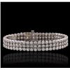 Image 1 : 14KT White Gold 6.54ctw Diamond Bracelet