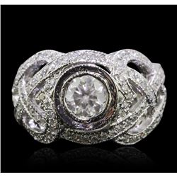 14KT White Gold 1.81ctw Diamond Ring