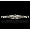 Image 2 : Platinum 1.70ctw Diamond Brooch