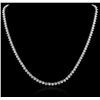Image 1 : 14KT White Gold 19.68ctw Diamond Necklace