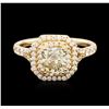 Image 1 : 14KT Yellow Gold 1.37ctw Diamond Ring