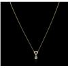 Image 1 : 14KT Yellow Gold 1.14ctw Diamond Pendant With Chain