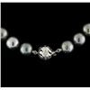 Image 2 : Tahitian Cultured Pearl Necklace with 14KT White Gold Diamond Clasp
