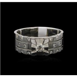 0.43ctw Diamond Ring -14KT White Gold