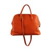 Image 2 : Authentic Hermes Orange Togo Leather Bolide Bag