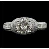 Image 1 : 18KT White Gold 2.54ctw Diamond Ring