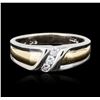 Image 1 : 18KT Two-Tone Gold 0.30ctw Diamond Ring