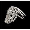 Image 2 : 14KT White Gold 0.62ctw Diamond Ring
