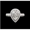 Image 1 : 14KT White Gold 1.13ctw Diamond Ring