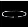 Image 3 : 14KT White Gold 2.53ctw Blue Diamond Bracelet