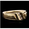 Image 2 : 14KT Yellow Gold 0.10ctw Diamond Ring