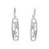 Image 1 : 14KT White Gold 1.09ctw Diamond Earrings