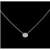 Image 2 : 14KT White Gold 0.36ct Diamond Necklace