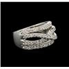 Image 2 : 0.82ctw Diamond Ring - 14KT White Gold
