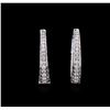 Image 1 : 1.17ctw Diamond Earrings - 14KT White Gold