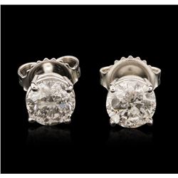 14KT White Gold 1.53ctw Diamond Stud Earrings