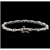 Image 2 : 14KT White Gold 0.76ctw Diamond Bracelet