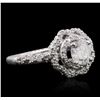 Image 2 : 14KT White Gold 0.95ctw Diamond Ring