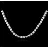 Image 2 : 14KT White Gold 5.30ctw Diamond Necklace