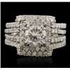 Image 1 : 14KT White Gold 2.25ctw Diamond Ring