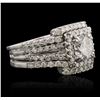Image 2 : 14KT White Gold 2.25ctw Diamond Ring