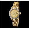 Image 1 : Rolex President 18KT Yellow Gold & Diamond DateJust Ladies Watch