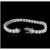 Image 3 : 14KT White Gold 7.60ctw Diamond Tennis Bracelet