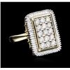 Image 2 : 14KT Two-Tone Gold 2.00ctw Diamond Ring