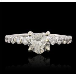 14KT White Gold EGL Certified 1.53ctw Diamond Ring