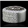Image 2 : 18KT White Gold 5.63ctw Diamond Ring