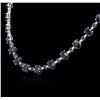 Image 3 : 14KT White Gold 60.09ctw Sapphire and Diamond Necklace