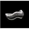 Image 2 : 14KT White Gold 1.27ctw Black Diamond Ring