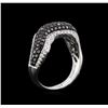 Image 3 : 14KT White Gold 1.27ctw Black Diamond Ring