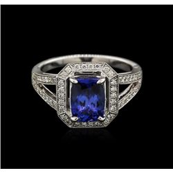 18KT White Gold 1.95ct Tanzanite and Diamond Ring