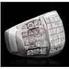 Image 2 : 18KT White Gold 4.65ctw Diamond Ring