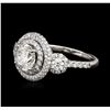 Image 4 : 18KT White Gold 2.74ctw Diamond Ring