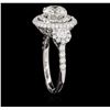Image 6 : 18KT White Gold 2.74ctw Diamond Ring