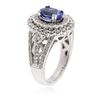 Image 3 : 14KT White Gold 1.20ct Tanzanite and Diamond Ring
