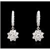 Image 1 : 14KT White Gold 2.28ctw Diamond Earrings