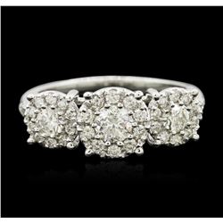 14KT White Gold 0.85ctw Diamond Ring