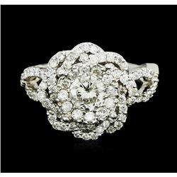 14KT White Gold 1.37ctw Diamond Ring