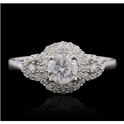 14KT White Gold 0.82ctw Diamond Ring