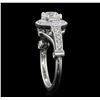 Image 4 : 14KT White Gold 1.60ctw Diamond Ring