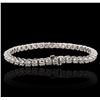 Image 3 : 14KT White Gold 4.40ctw Diamond Tennis  Bracelet